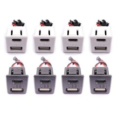 2/4P USB C Power Connector Socket Female USB-C Port Charge Interface Panel Mount