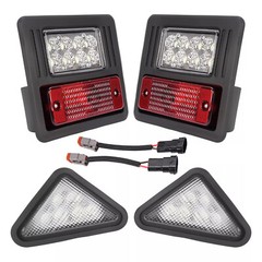 4x LED Headlight Tail Exterior Light Kit For Bobcat Skid Steer Loader