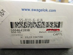 SWAGELOK SS-810-6-4JA W/ SILCO COATING, 316 SS ,1/2″ REDUCING UNION X 1/4″ TUBE