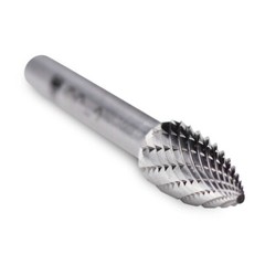 BHA Tungsten Carbide Burr Rotary Files Grinder Bits, Double Cut – 1/4 Inch Shank