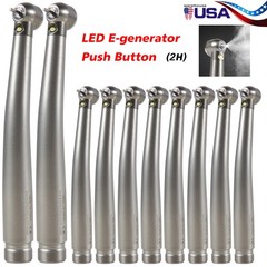 10 Estilo NSK Dental Pieza mano LED de alta velocidad Pana MAX EK LED 2Hole USA