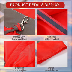 2 Pcs Airport Windsocks Measurement Sock Bag with Reflective Belt Oxford Fabric