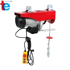 Crane Winch Mini Electric Hoist 2200lbs 14ft Wired Remote Control 1600W 110V