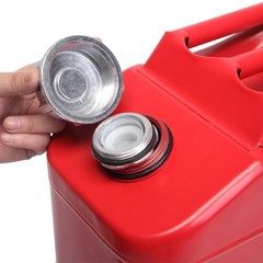 5 Gallon Large Capacity 20L Gas Gasoline Can Fuel Backup Metal Steel Tank Red