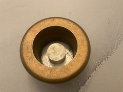large Bearing Bushing pulley? industrial 5″x3.5″ 9 pounds used as decor