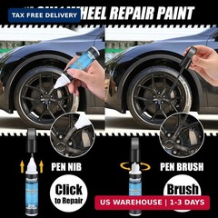 Matte Black Rim Touch Up Paint Car Wheel Repair Kit Curb Rash Scratch Fix