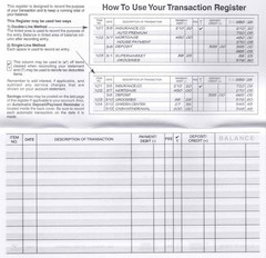 12 Pack Checkbook Registers with 2025 2026 2027 Calendars Made in USA