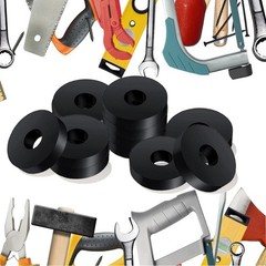 12 Thick Rubber Washers 1.5 Inch OD 0.5 Inch ID Black Anti Vibration Pads