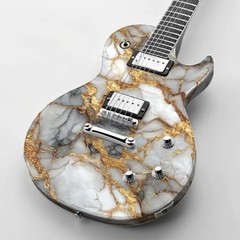 White Marble with Gold Veins 46 – 16″ x 48″ Hydrographic Film Hydro Dipping
