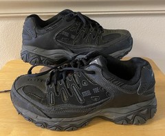 Skechers Men’s Cankton Steel Toe Work Shoes Memory Foam Insole Lace Up Size 8