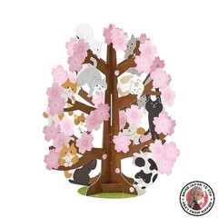NEW Sanrio Spring Cherry Blossom Tree and Cat Message Card 655112