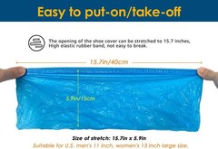 200 pack disposable shoe covers non slip durable for daily indoor use