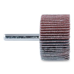 Aluminum Oxide Shank Mounted Flap Wheels, 1-1/2” x 1” x 1/4”, 60 Grit – 5 Pack