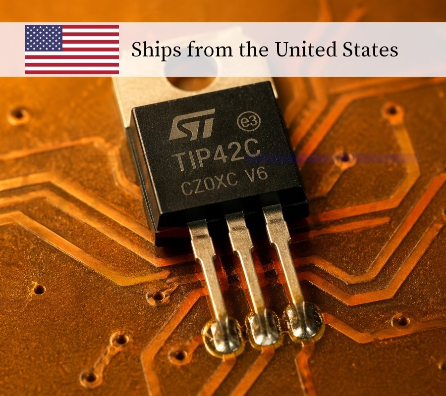 4pcs – TIP42C PNP Power Transistor – 100V 6A 65W – TO-220 – STMicroelectronics