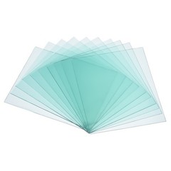 10Pcs 4.3″x3.5″ Welding Protection Len Transparent Protective Right Angle Clear
