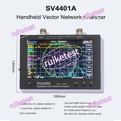 SV4401A 50KHz-4.4GHz VNA Vector Network Analyzer 100DB Dynamic 7 Inch Touch LCD