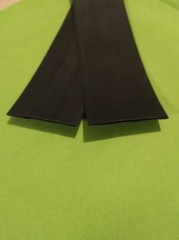 1/2 ” inch 12.7mm BLACK 2:1 heat shrink tubing polyolefin (1 FOOT)