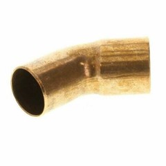 1″ inch Street 45 degree Elbow Copper Sweat Spigot x Hub