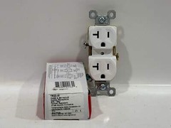 New 10PK Legrand TR20-W Tamper Resistant Duplex Receptacle 20A-125V