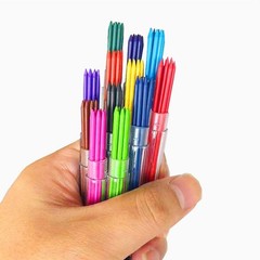 2.0mm 96 pieces 12 Color Pencil Leads, Lead Filled Art Sketching Supplies, Red,