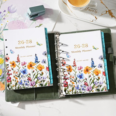 2026-2028 Monthly Planner Refill – 7-Hole Punched, A5 Planner Inserts, from Jul.