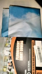 Fluorescent Light Covers 2×4 Ft Blue Sky / Clouds Set Of 2