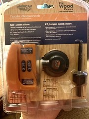 New American Tool Door Lock Installation Template Kit for Wood Doors 3 Steps
