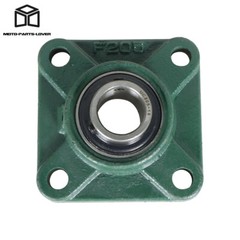 10 pcs UCF205-16 Pillow Block Flange Bearing 1″ Bore 4 Bolt Solid Base