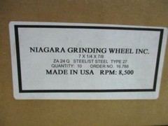 7″ x 1/4″ x 7/8″ Arbor Hole Type 27 Zirconium Style Grinding Wheel 2 Pcs US T829