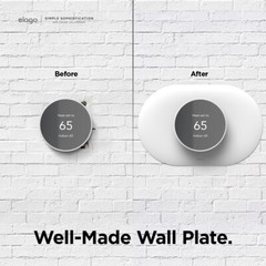 Google Nest Wall Plate Cover for Google Nest Thermostat 2020 – elago® [White]