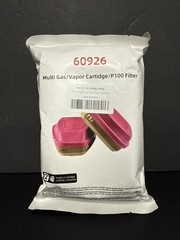 NEW 60926 2 Pack For P100 Filter Multi Gas/Vapor Cartridge Exp 11/2029