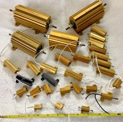 Resistors Metal Cased Dale RH5 RH10, RH25, RH50, RH100, RH250 ++ to 120 Watt 1%