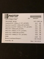 Photop C-band Mini Dual Stage Fiber Isolator Dimension 3 (d) x 25 (L) mm