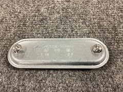 CROUSE-HINDS 370 1-INCH CONDUIT BODY COVERS (LOT OF 5)