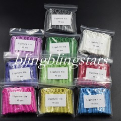 1040 Pcs Dental Orthodontic Elastic Braces Rubber Bands Ligature Ties 37 Colors