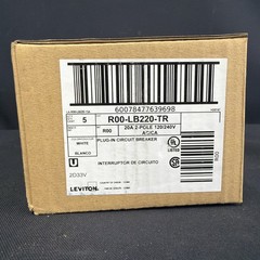 Leviton LB220-T 20A 2-Pole Plug-In Circuit Breaker 120/240V Lot of 5