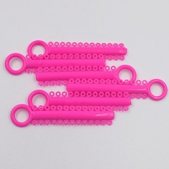 1040Pcs Dental Ligature Rubber Ties Orthodontic Elastic Bands Braces 6 Color