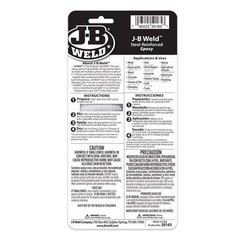 J-B Weld Original Steel Reinforced Epoxy Syringe, High Strength, 2 Pack, Dark