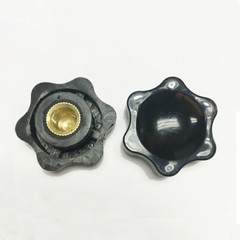 Thumb Screw Bolts Female Thread Black Round Fluted Clamping Knob M4 to M12