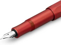 Kaweco AL Sport Fountain Pen Deep Red Aluminum Medium Nib 13cm Refillable