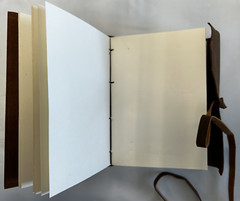 Handmade Genuine Leather Bound Journal Notebook Plain Matt Paper 110 Page 2-Pack