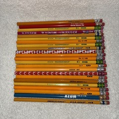 No. 2 Pencils Mixed Lot of 23 New Unused Ticonderoga USA Gold Office Depot Jot