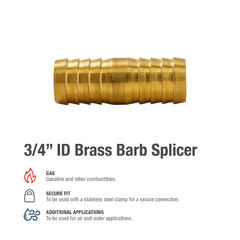 ProLine Series 3/4-in x 3/4-in Barbed Splicer Fitting