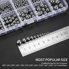 Metric Precision Steel Bearing Balls Assorted Stainless Steel Loose Kit