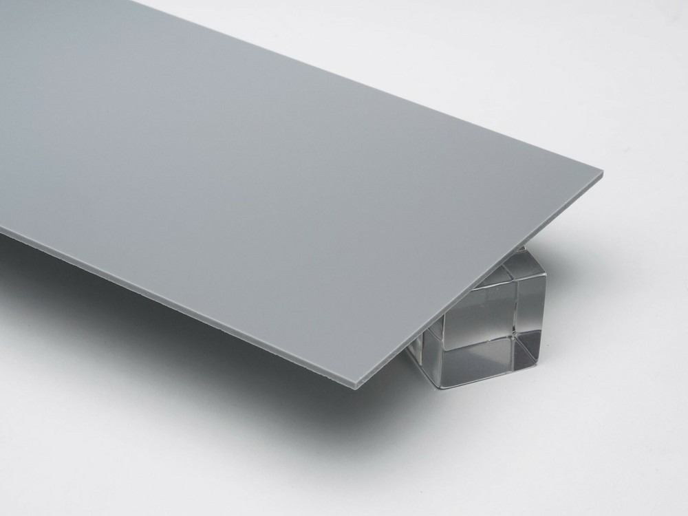 1/8″ (3mm) Solid Light Grey 24″ x 12″ Opaque Acrylic Plexiglass Sheet AZM