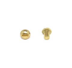 (100) 8-32×1/4 Brass Slotted Round Head Machine Screws #8-32 – Solid Brass