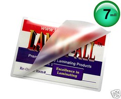 LAM-IT-ALL 7 Mil File Card Hot Laminating Pouches 3-1/2 x 5-1/2 [100/pack] Clear