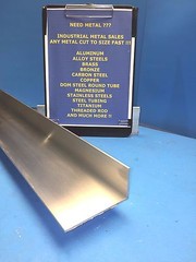 2″ x 3″ x 12″ Long x 1/8″ Thick 6063 T52 Aluminum Angle–>2″ x 3″ x 1/8″ Angle