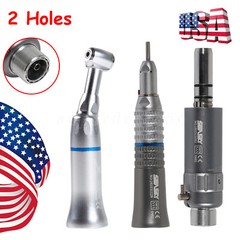 Dental Slow Low Speed Handpiece Push Button E-type Air Motor 2/4holes Fit NSK kv