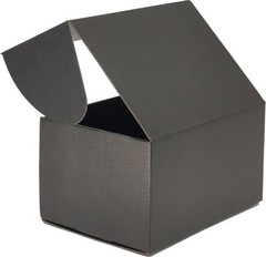 50 PCS 7x5x4 Inches Black Small Mailer Corrugated Cardboard Shipping Boxes